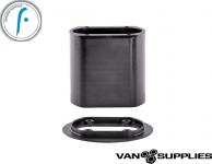 Flettner Slimline LPV Roof Vent Adapter - Black,stockcode:VSA0010